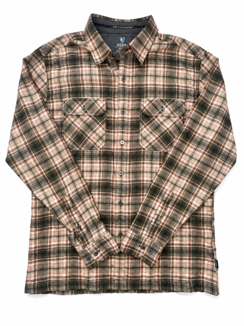 KÜHL Plaid Cotton Tencel Button-Up Shirt Men’s Medium